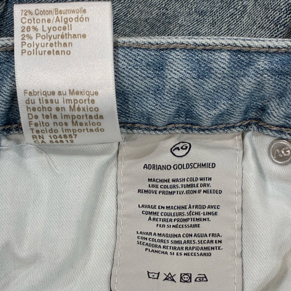 AG Adriano Goldshmied The Etta  High Rise Wide Leg Crop Jean Size 27 - Picture 10 of 11